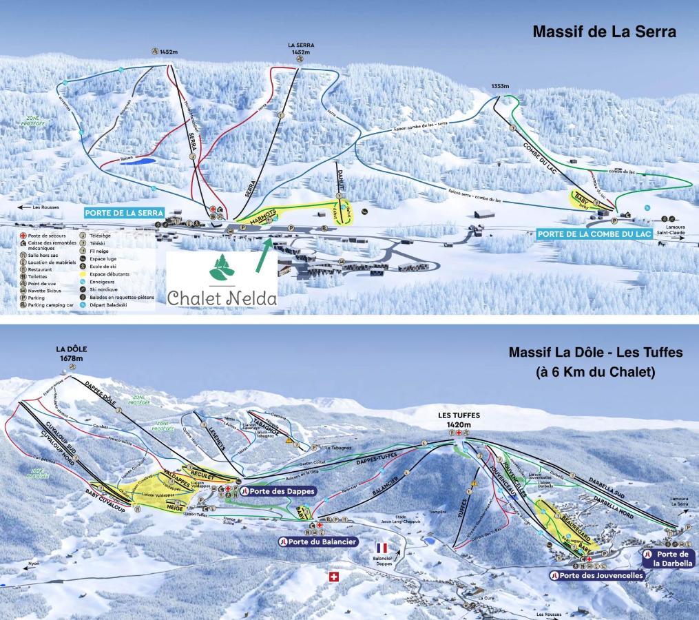 Gite Avec Terrasse Et Belle Vue - Chaletnelda Com Lamoura Exterior photo